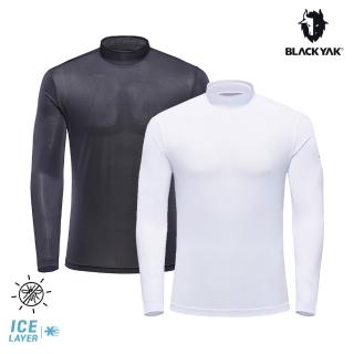 【BLACK YAK】男 ICE GUARD小高領長袖上衣[二色可選]BYDB1MC701(春夏 底層衣 小高領 涼感 防蚊 男款)