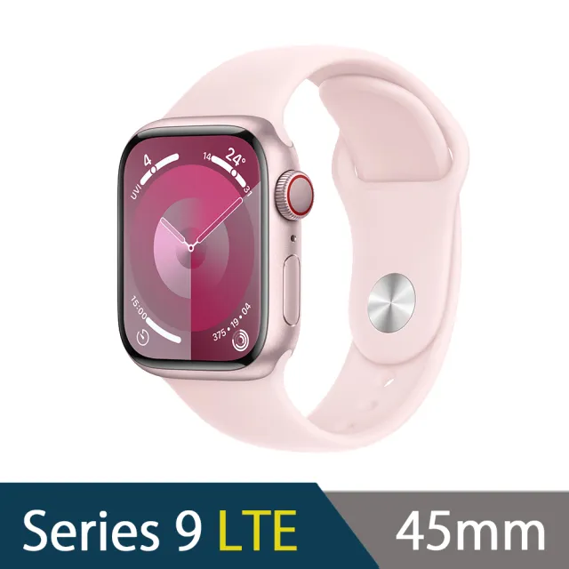 不鏽鋼錶帶組【Apple】Apple Watch S9 LTE 45mm(鋁金屬錶殼搭配運動型錶帶)