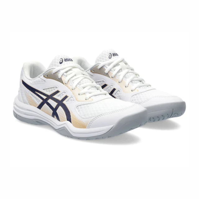 asics 亞瑟士asics 亞瑟士 Upcourt 5 入門款 穩定 白灰 排球鞋 白色 女鞋 室內 膠底(1072A088-104 ∞)