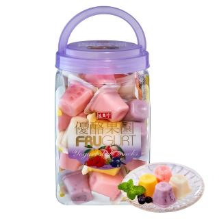 即期品【盛香珍】優酪果園小果凍桶1085g/桶-綜合水果風味(內約30顆)