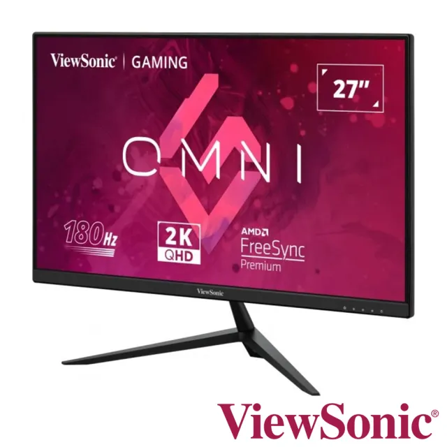 【ViewSonic 優派】VX2728-2K 27型 IPS 2K 180Hz 電競遊戲螢幕(FreeSync/HDR10/內建喇叭/0.5ms)