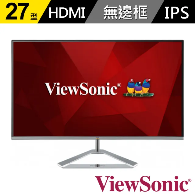 【ViewSonic 優派】VX2776-SH 27型 IPS 護眼電腦螢幕(4ms)