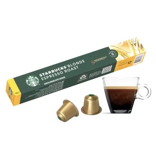 【STARBUCKS 星巴克】黃金烘焙咖啡膠囊10顆/盒(適用於Nespresso膠囊咖啡機)