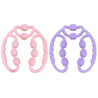 【安裡】八輪瑜珈環形滾輪夾腿按摩器 美腿神器 一入(瘦腿神器/舒緩肌肉/按摩/健身/瑜珈)