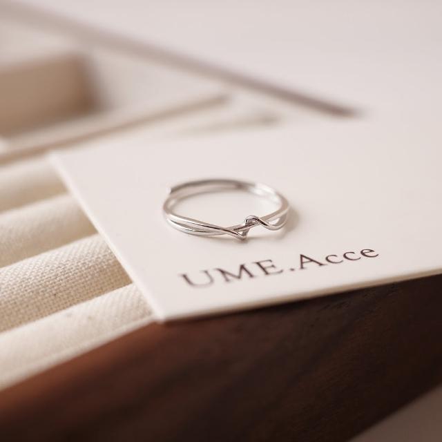 【UME.Acce】幾何線條純銀戒指(S925純銀 戒指 純銀 全純銀 純銀戒指 線條 線條戒指 可調戒圍戒指)