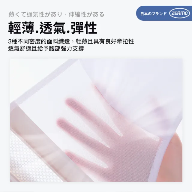 【ZEAMO】日本薄型乳膠減震護腰/固定腰托/直腰/隱形護腰