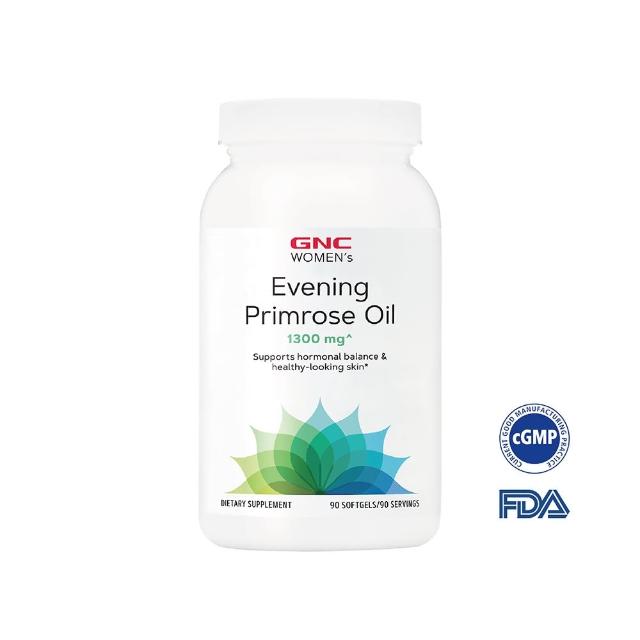 【GNC 健安喜】月見草油軟膠囊 90粒/瓶(養顏美容好夥伴/調節生理機能/頂級冷壓萃取)
