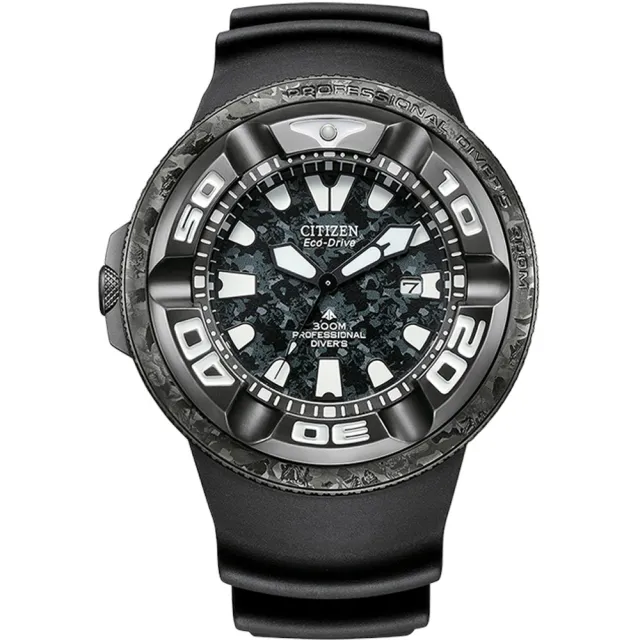 【CITIZEN 星辰】PROMASTER 限量  哥吉拉  聯名錶  光動能300米潛水手錶(BJ8056-01E)