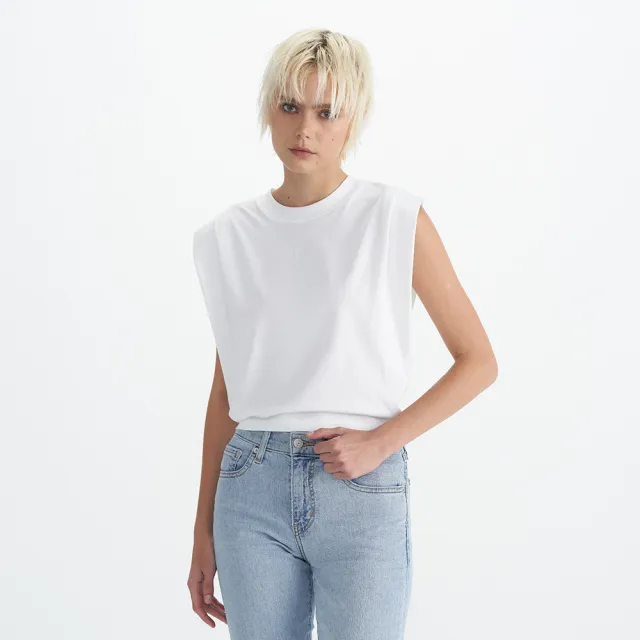 【LEVIS 官方旗艦】女款綁帶無袖背心 Performance Cool 人氣新品 0019Q-0002