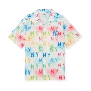 【MLB】童裝 短袖襯衫 MONOGRAM系列 紐約洋基隊(7AWSM0343-50WHS)