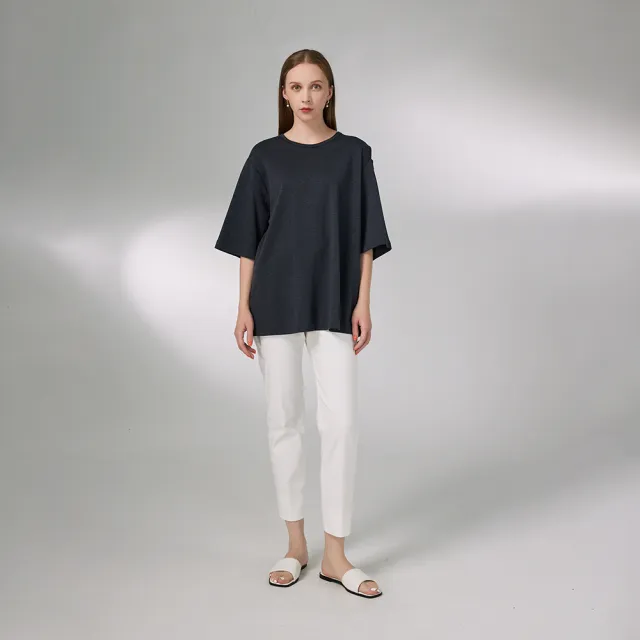 【giordano ladies】24SS_後開衩修身褲(02424039)