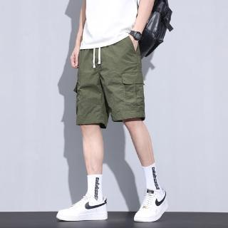 【Heart:W 新職人】★薄款工裝鬆緊腰五分褲(休閒褲/運動褲/下著/牛仔褲)
