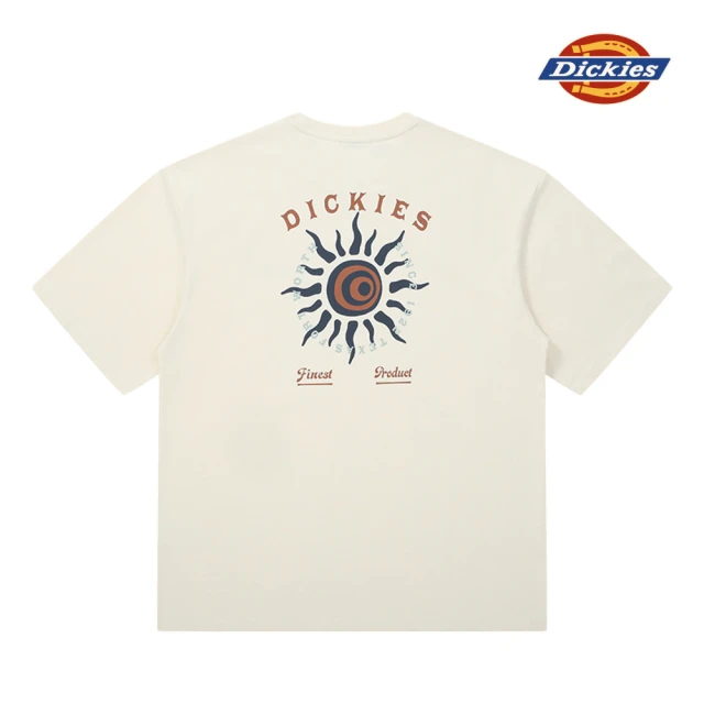 Dickies 女款薔薇紫純棉胸前趣味文字印花圖案寬鬆短袖T