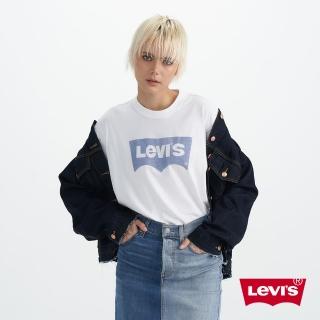 【LEVIS 官方旗艦】男女同款 舒適短袖Batwing Tee恤 / 素描風格 人氣新品 87373-0368