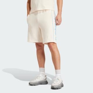【adidas 愛迪達】短褲 男款 運動褲 三葉草 亞規 NY SHORT 米白 IU0200