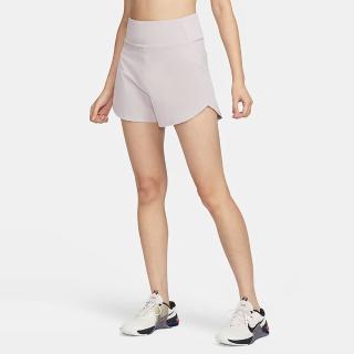 【NIKE 耐吉】短褲 女款 運動褲 慢跑 訓練 AS W NK BLISS DF HR 3IN BR SRT 灰紫 DX6019-019