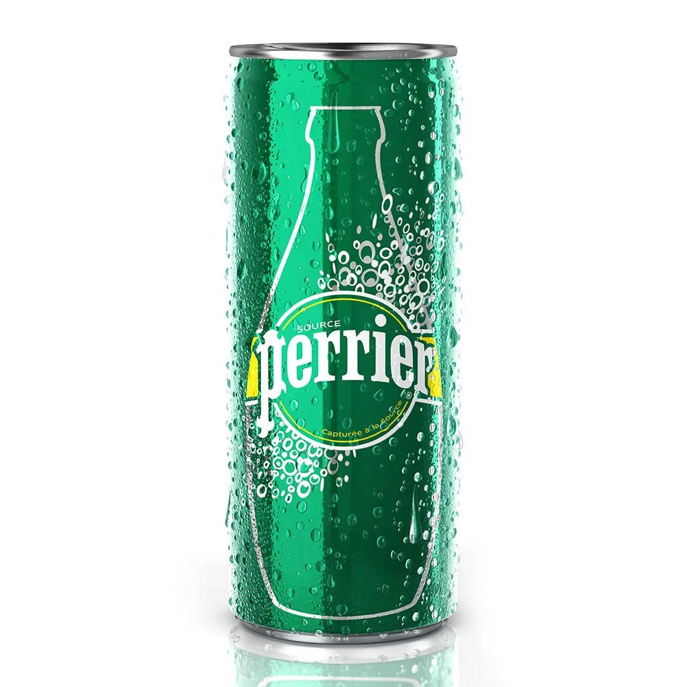 即期品【Perrier 沛綠雅】氣泡天然礦泉水鋁罐330mlx24入/箱(最佳賞味期2025/01/07)