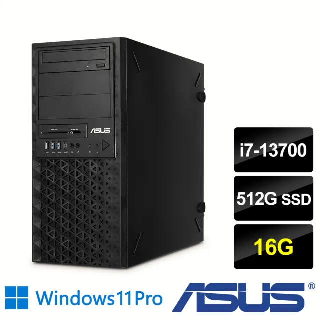 【ASUS 華碩】i7十六核繪圖工作站(繪圖先鋒/i7-13700/16G/512G SSD/550W/W11P)