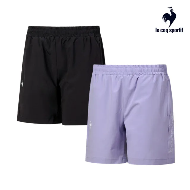 【LE COQ SPORTIF 公雞】運動基礎平織運動短褲 男女款-2色-LWT81882_LWT82882