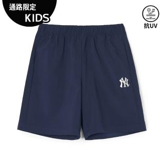 【MLB】童裝 抗UV防曬運動短褲 Varsity系列 紐約洋基隊(7ASMV0143-50NYS)