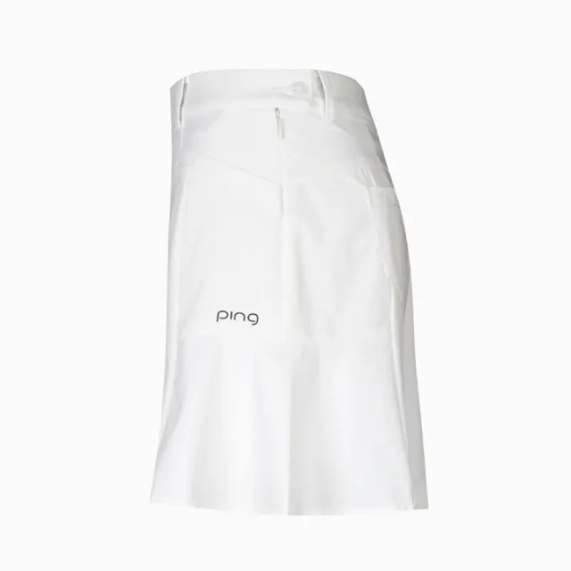 【PING】女款A-LINE修身短裙-米(GOLF/高爾夫球裙/RD22116-73)