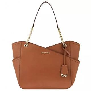 【Michael Kors】素面雙口袋肩背鍊包