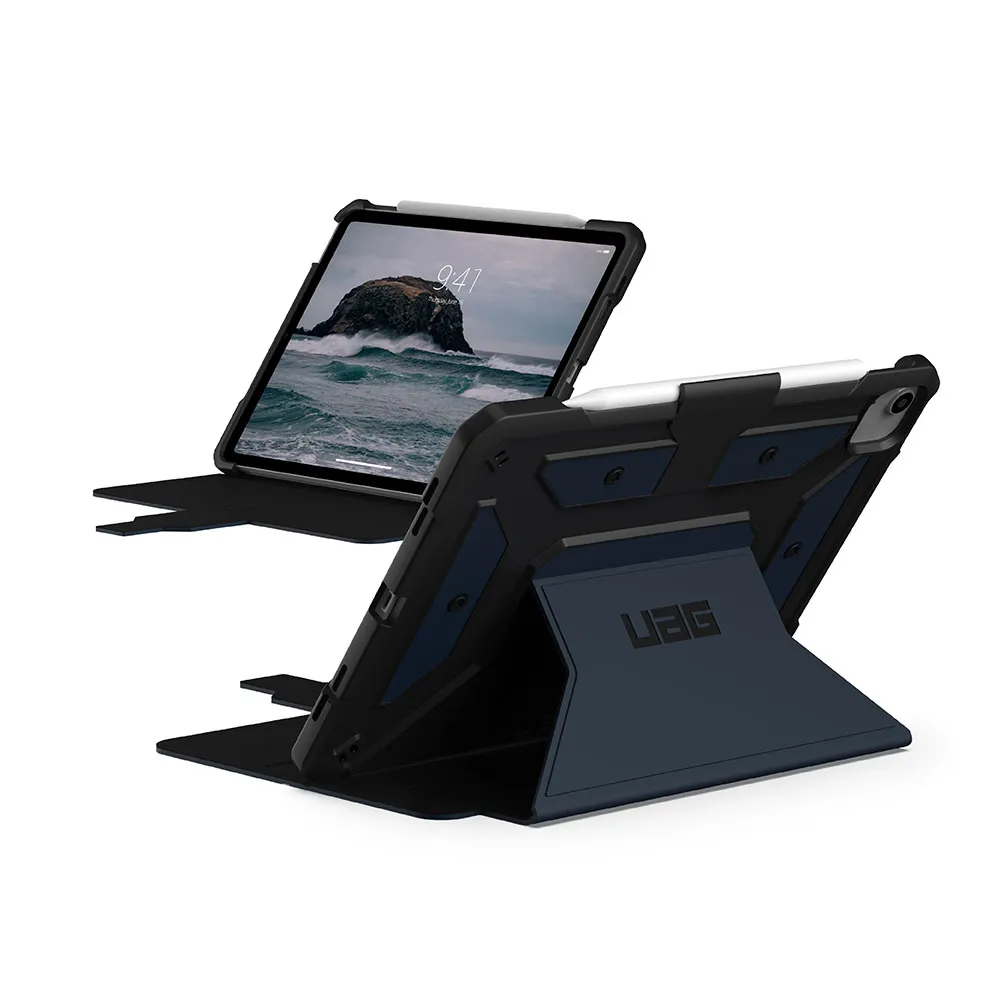 【UAG】iPad Air 11/10.9/Pro 11（2022）都會款耐衝擊保護殼-藍(平板殼)
