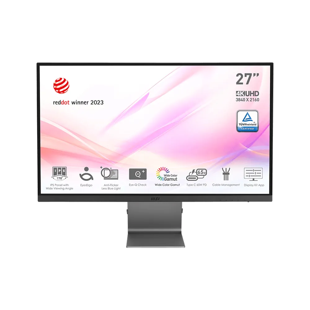 【MSI 微星】Modern MD271UL 平面美型螢幕(27型/4K/HDMI/IPS)