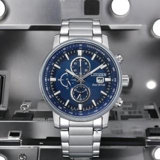 【CITIZEN 星辰】光動能錶 計時手錶 男錶 指標錶-43mm 禮物 推薦(CA0840-87L)