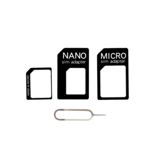 高強度原廠保固 Apple Nano / Micro Sim 轉接卡組-2入組