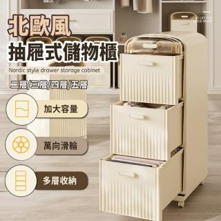 【樂邦】233儲物抽屜收納櫃-二層(可移動 滑輪 抽屜櫃 整理 收納)