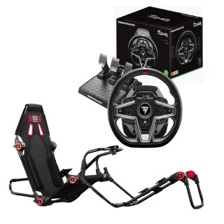 【THRUSTMASTER 圖馬斯特】圖馬斯特 T248X 力回饋方向盤+Playseat或NLR專業賽車椅(支援Xbox、PC)