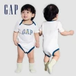 【GAP】嬰兒裝 Logo純棉印花圓領短袖包屁衣-多色可選(505556&505656)