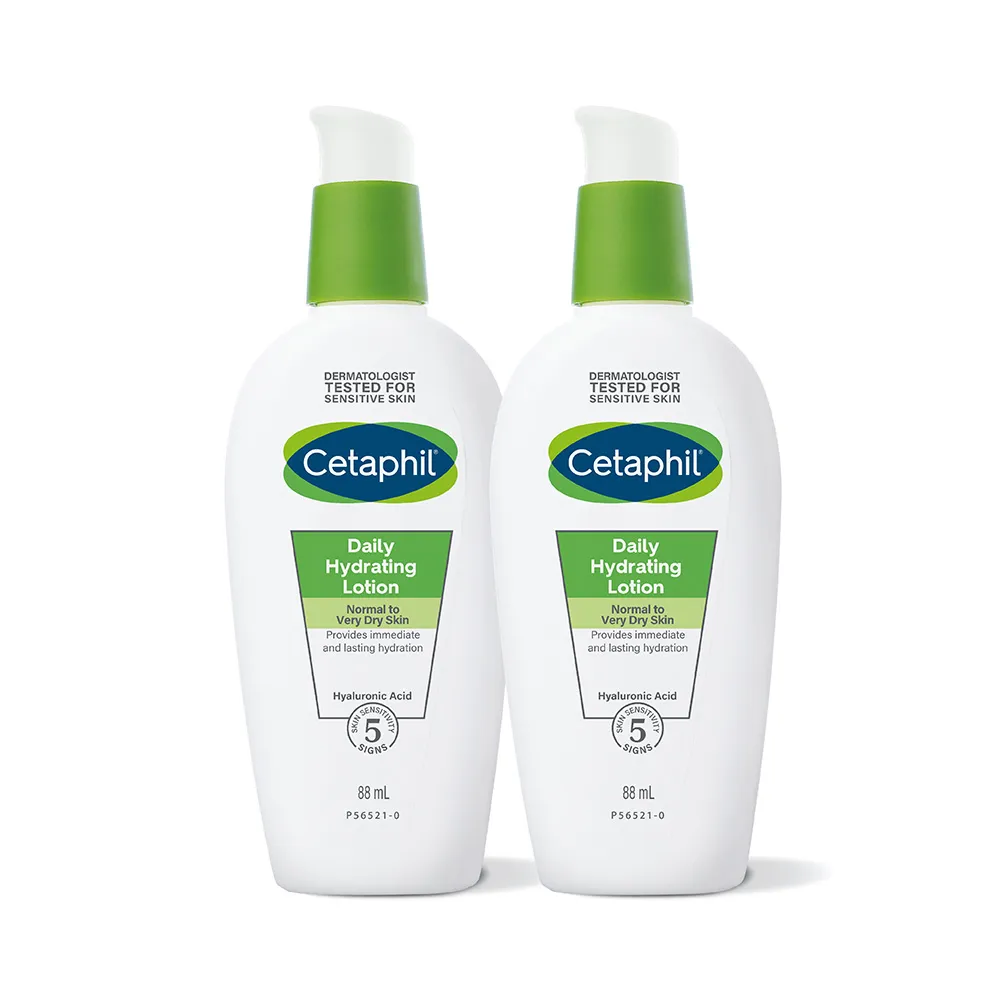 【Cetaphil 舒特膚】官方直營 HA玻尿酸精華露 88ml*2入(臉部精華/敏感肌/清爽/妝前保濕)