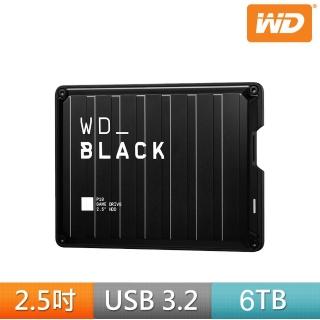 【WD 威騰】BLACK黑標 P10 Game Drive 6TB 2.5吋行動硬碟