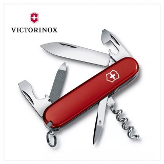 【VICTORINOX 瑞士維氏】Sportman 喜愛運動和賽車者適用 84mm/13用/紅(0.3803)