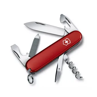 【VICTORINOX 瑞士維氏】Sportman 喜愛運動和賽車者適用 84mm/13用/紅(0.3803)
