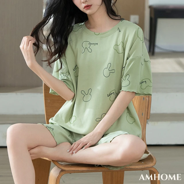 AMIE 艾米韓系 現貨韓國專櫃涼感涼夏背心睡衣居家服(渡假