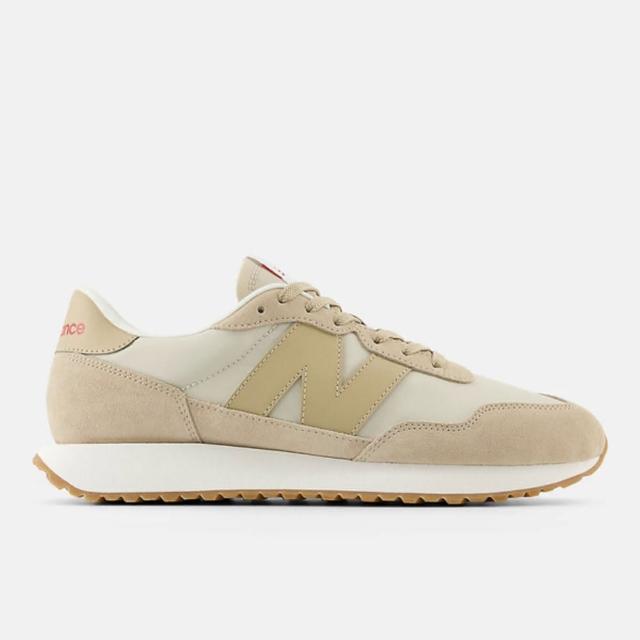 【NEW BALANCE】男女 休閒鞋 運動 復古 D楦 NB 237 緩震 舒適 泰奶(MS237CG)