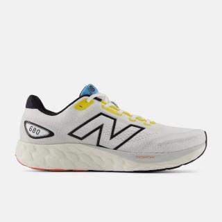 【NEW BALANCE】NB 慢跑鞋 男鞋 運動鞋 緩震 白黃藍 M680LW8-2E楦(4123)