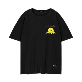 【JSMIX 大尺碼】大尺碼融化塗鴉印花短袖T恤(42JT9851)