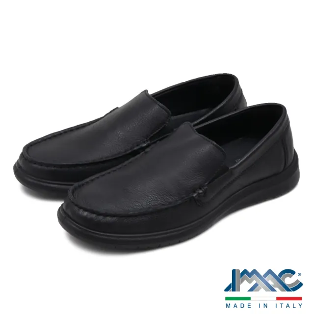 【IMAC】義大利原廠超輕量鬆緊懶人休閒鞋 黑色(551250-BL)