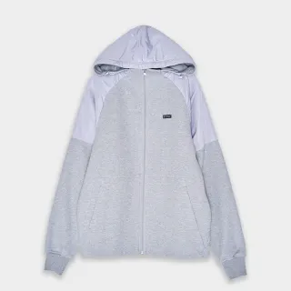 【5th STREET】男裝剪接設計針織外套-灰色