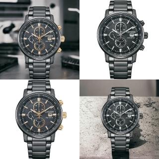 【CITIZEN 星辰】光動能錶 計時手錶 男錶 指標錶 防水錶-43mm(CA0846-81E)