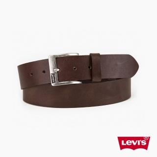 【LEVIS 官方旗艦】男款 真皮皮帶 / Logo鐫刻釦頭 人氣新品 38016-0300