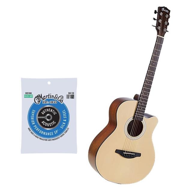 【SOLDIN】SA-4030嚴選雲杉木40吋木吉他-超值五好禮/加贈Martin MA130 鋼絲銀弦/限量套裝組(40吋木吉他)