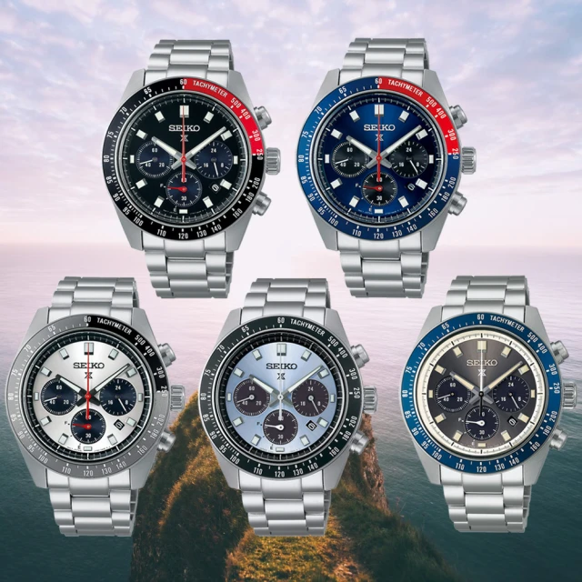 【SEIKO 精工】PROSPEX系列 熊貓2.0 SPEEDTIMER 太陽能計時腕錶 送禮推薦 禮物(多款可選)