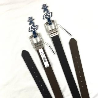 【SKECHERS】Skechers 雙向皮帶 最大40腰 大尺碼 外黑內棕 腰帶 保證正品(皮帶 雙向皮帶9635HW側)