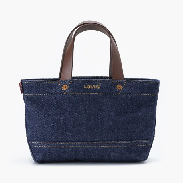 【LEVIS 官方旗艦】女款 經典單寧牛仔手提斜背小包 人氣新品 000IV-0001