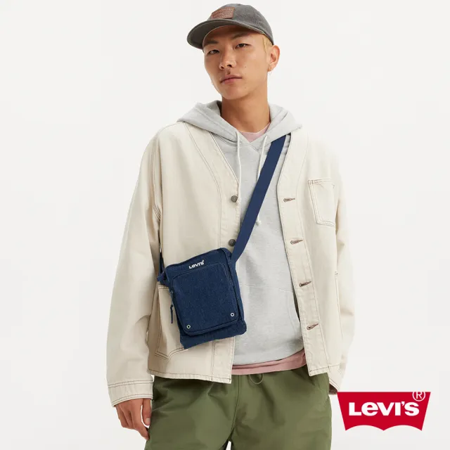 【LEVIS 官方旗艦】經典單寧牛仔斜背小方包 人氣新品 000IN-0004